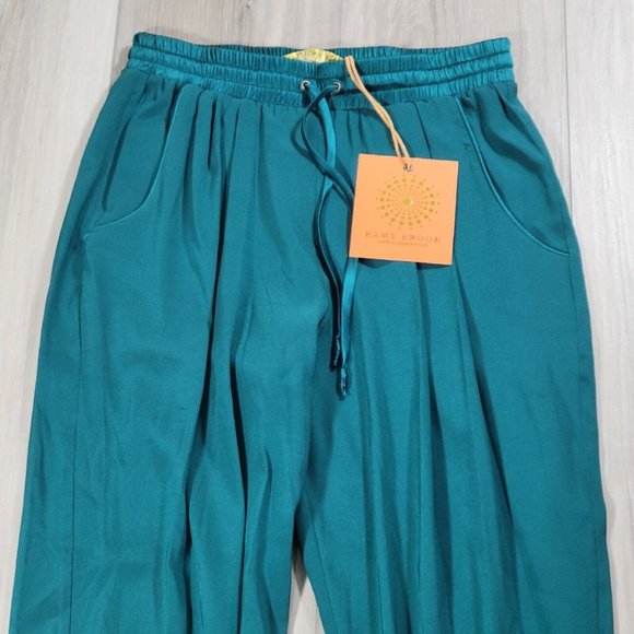 Ramy Brook Crop Jogger Pants Women's XS Juniper Drawstring New - Picture 2 of 11